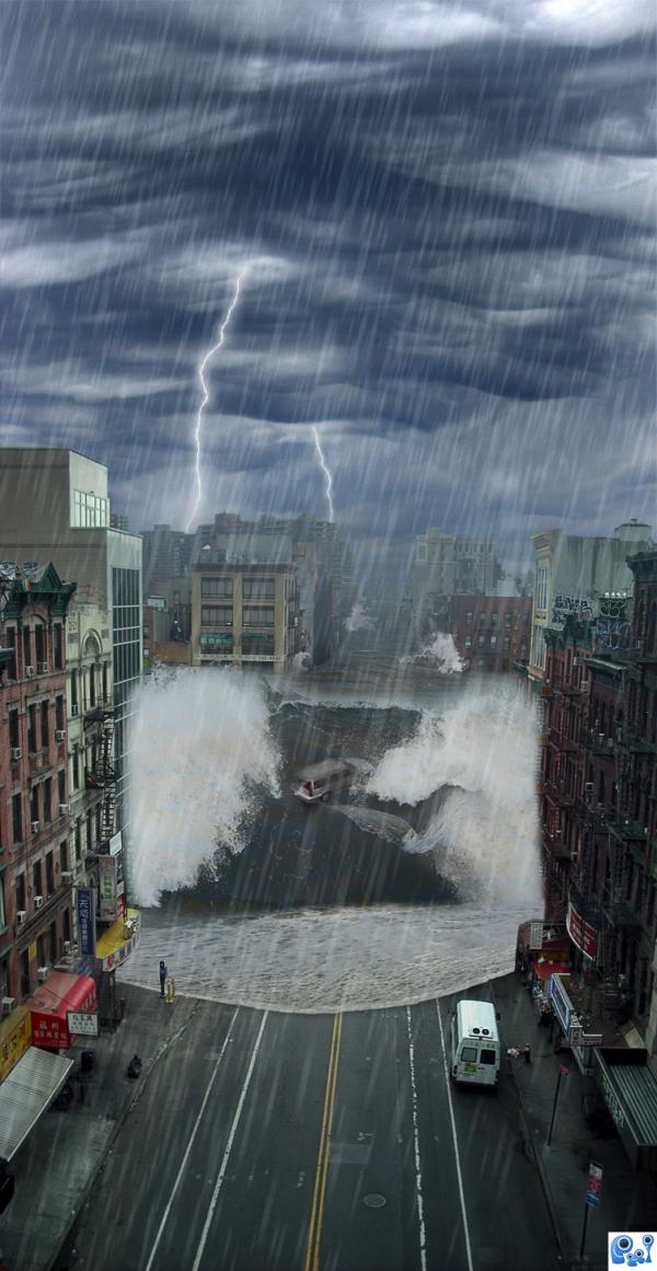 Severe storm photoshop picture
